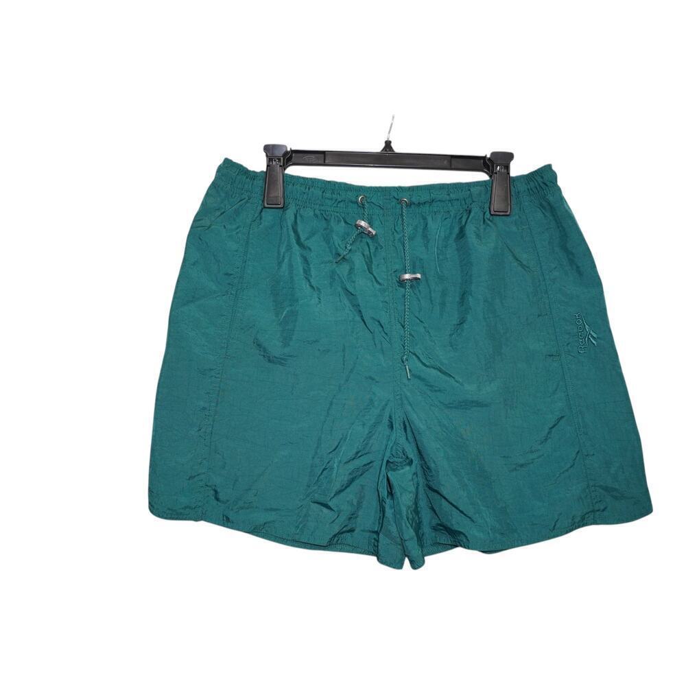 Vintage Reebok Teal Nylon Shorts Size M